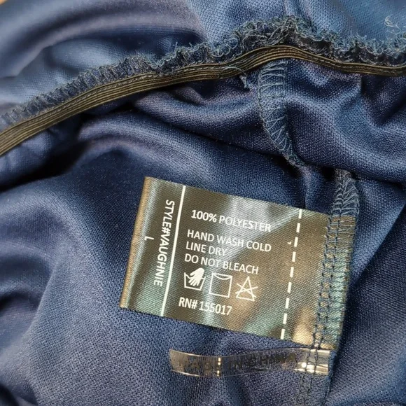 Women's Elegant Navy Blue Maxi Dress - Picture 11 of 11